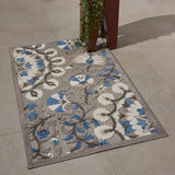nourison aloha alh20 grey multi rug