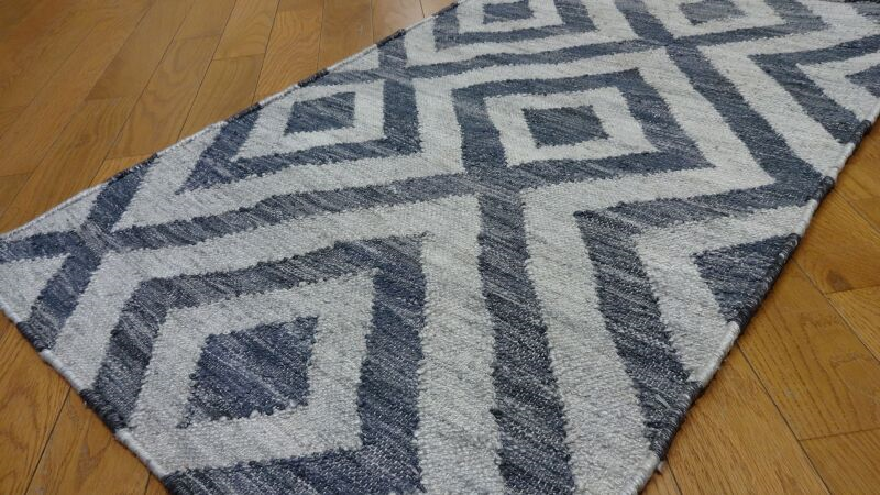 Shalom Brothers Durham Kilim DK-10 Grey Rug