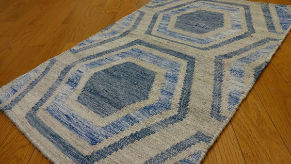 Shalom Brothers Durham Kilim DK-11 Blue Rug