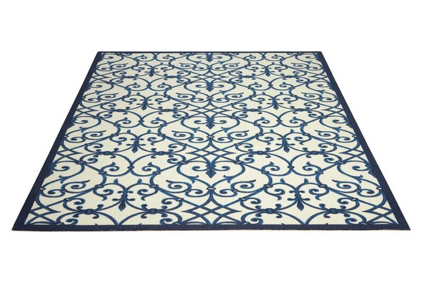 Nourison Clearance & Garden RS093 Blue Rug