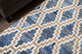 Anji Mountain Bamboo Rug, Co. Bell Bottom Blues AMB1117 Blue Rug