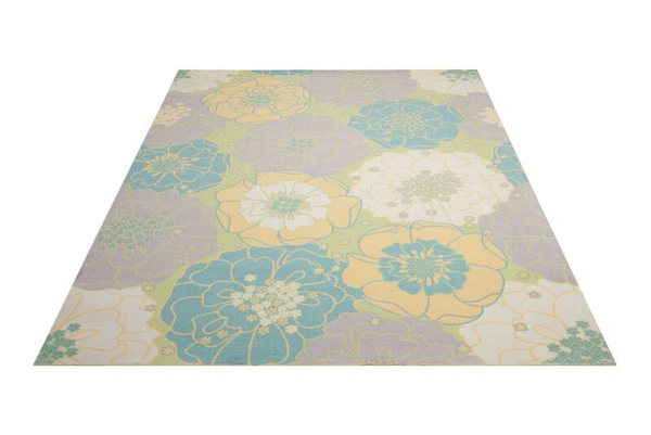 Nourison Clearance & Garden RS021 Green Rug