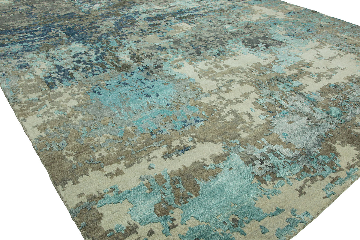 Rugs Done Right Everett FF74 Abstract Grey / Blue Rug
