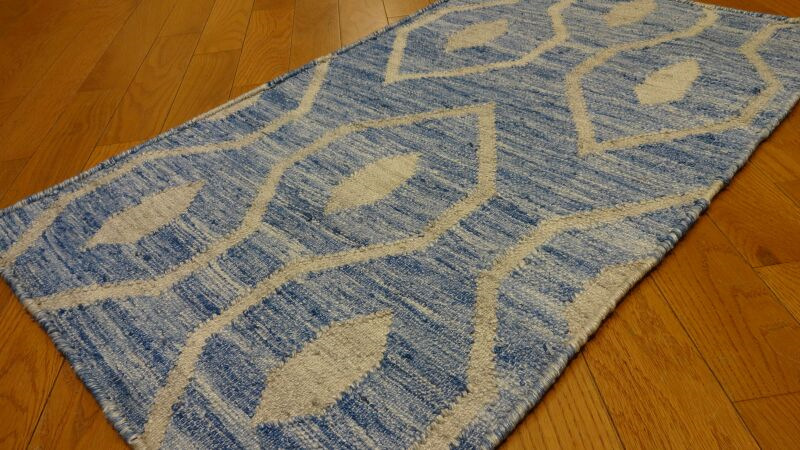 Shalom Brothers Durham Kilim DK-7 Blue Rug