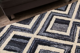 Anji Mountain Bamboo Rug, Co. Bell Bottom Blues AMB1121 Grey Rug