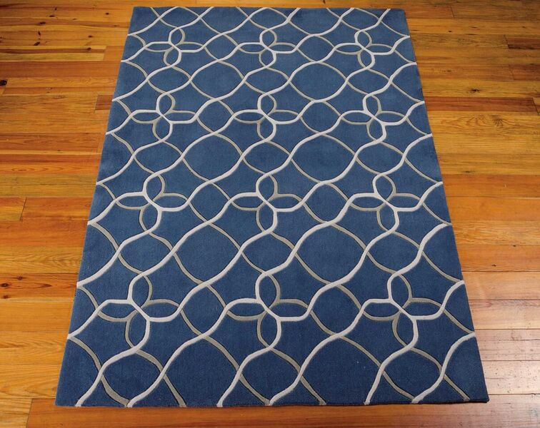 Nourison Sale Contour CON41 Denim Rug