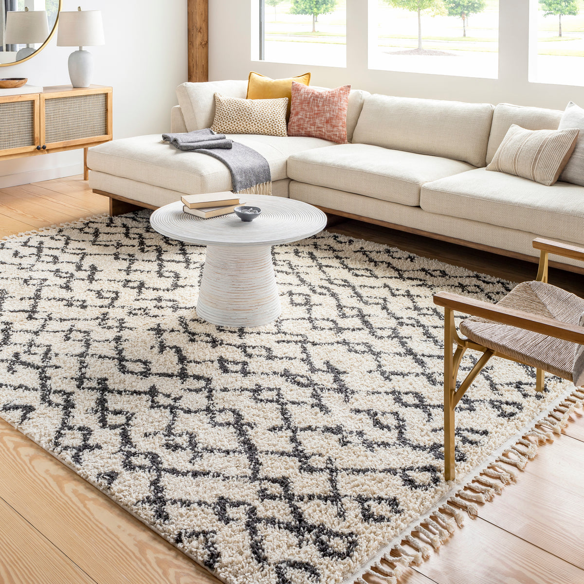 Surya Closeout Berber Shag BBE-2301 Beige Rug