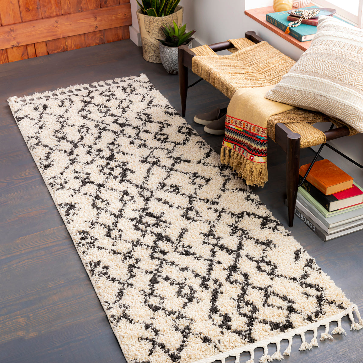 Surya Closeout Berber Shag BBE-2301 Beige Rug