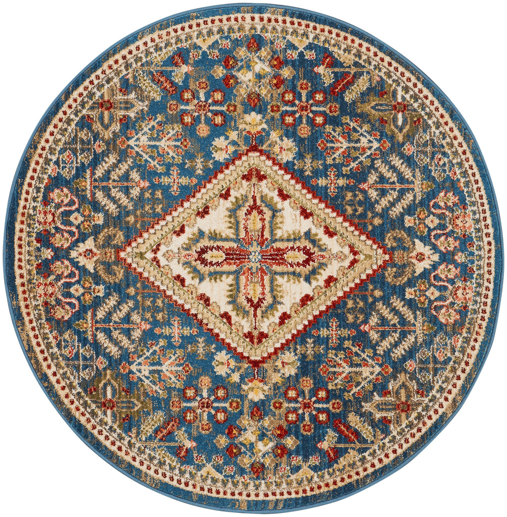 nourison karisma kar02 blue ivory rug