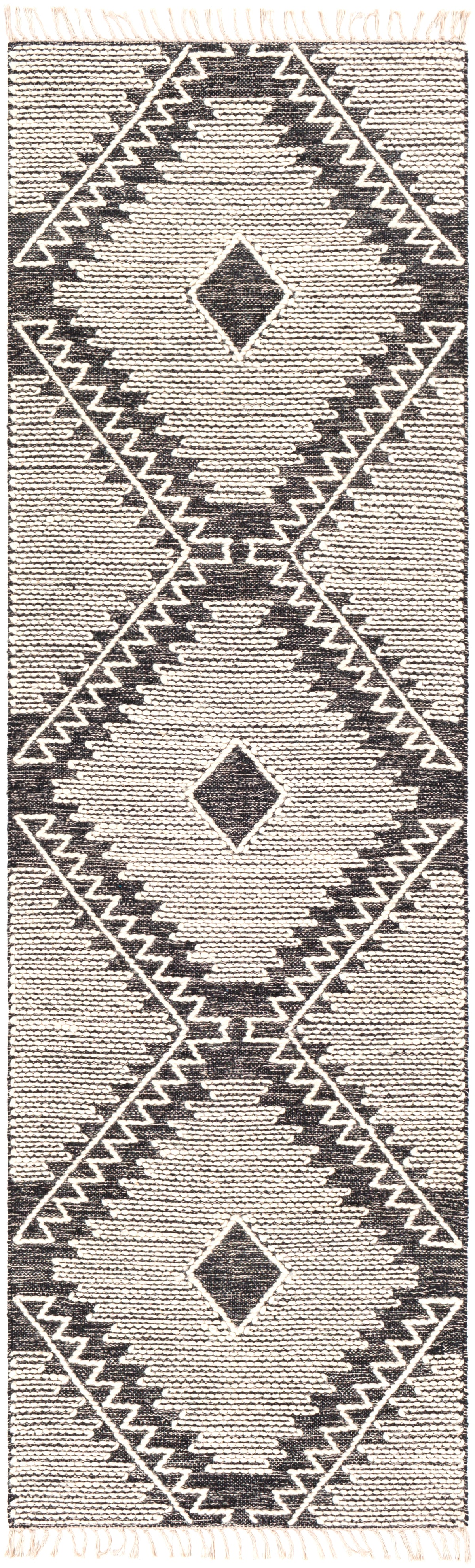 Surya Bedouin Runner Black Rug | Runner Rugs | Rugs Done Right 