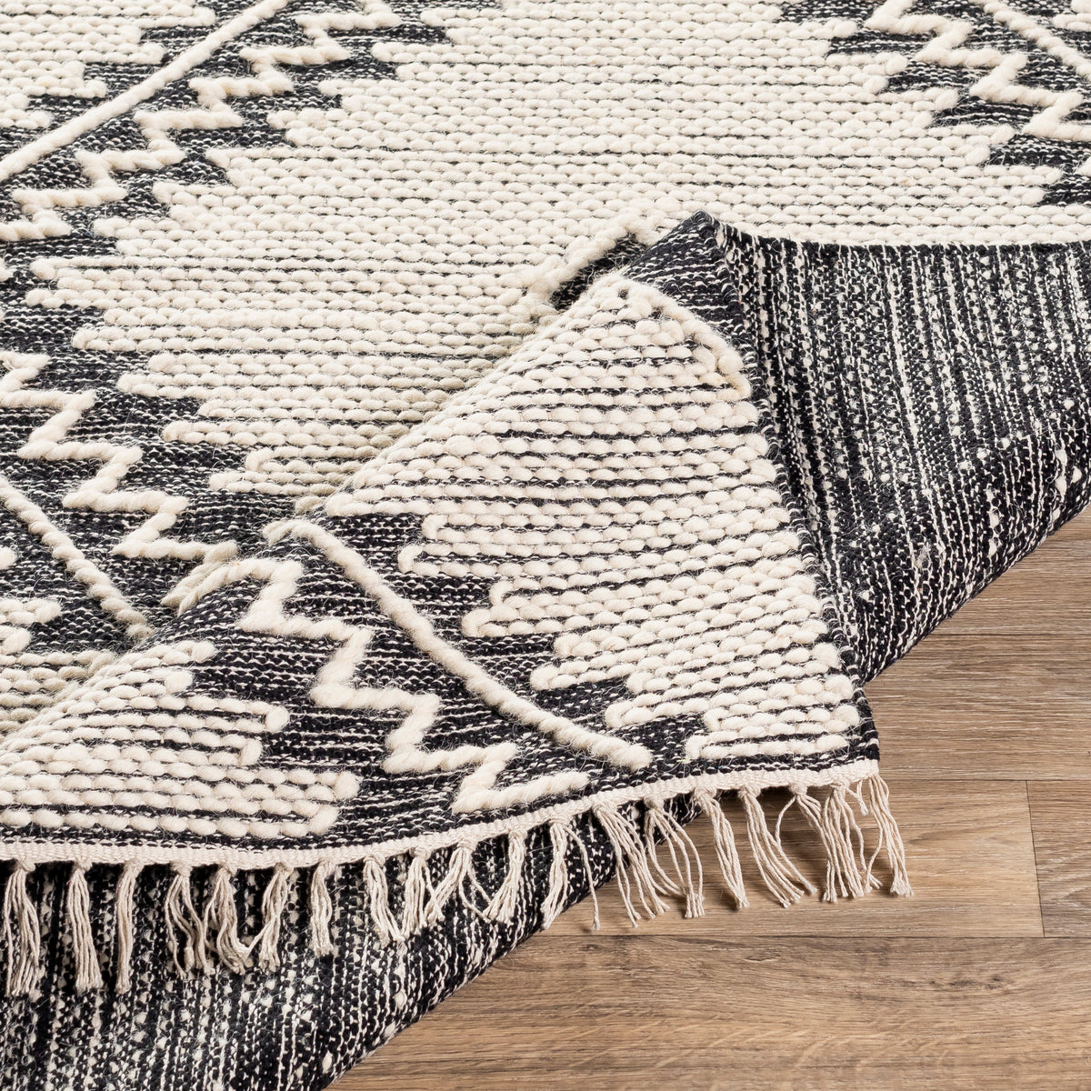 Surya Bedouin  Black Rug | Wool Rugs | Rugs Done Right 