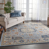 nourison majestic mst03 light blue rug