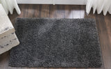 nourison malibu shag msg01 dark grey rug