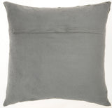 nourison natural leather hide s2212 green pillow