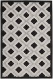 nourison aloha alh26 black white rug
