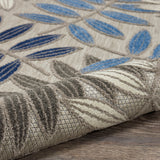 nourison aloha alh18 grey blue rug