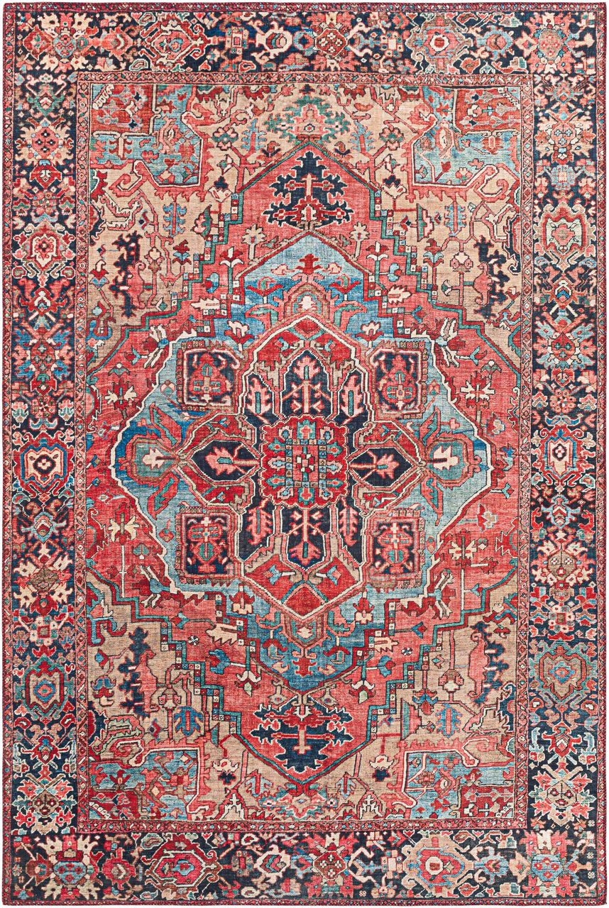 surya iris irs 2310 bright red rug