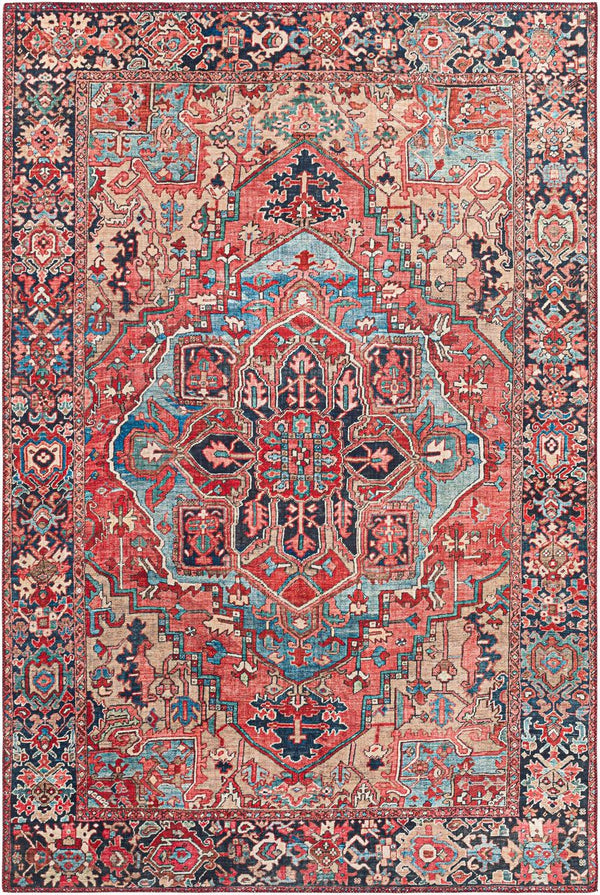 surya iris irs 2310 bright red rug