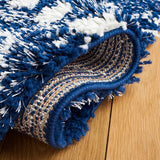 safavieh clearance berber fringe shag bfg516n navy rug
