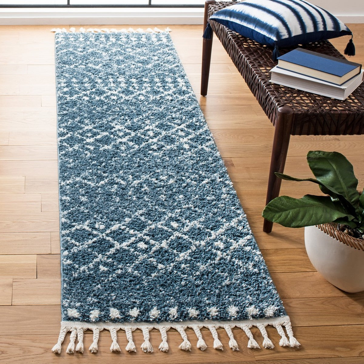 safavieh clearance berber fringe shag bfg519m blue rug