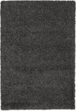 nourison malibu shag msg01 dark grey rug