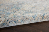 nourison silken allure stn06 cream blue rug