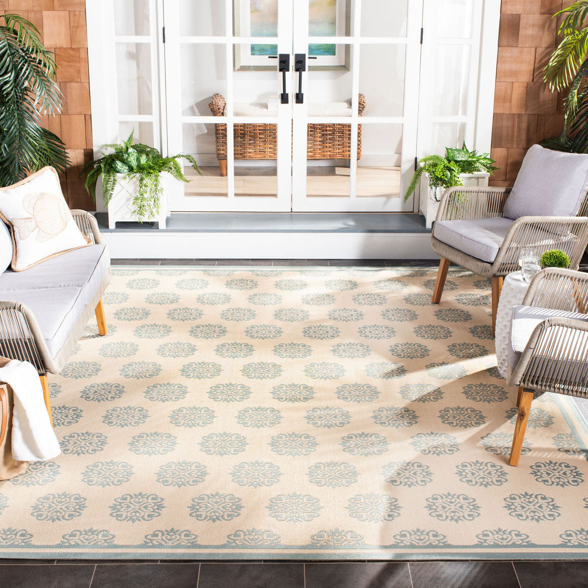safavieh clearance beach house bhs181l cream rug