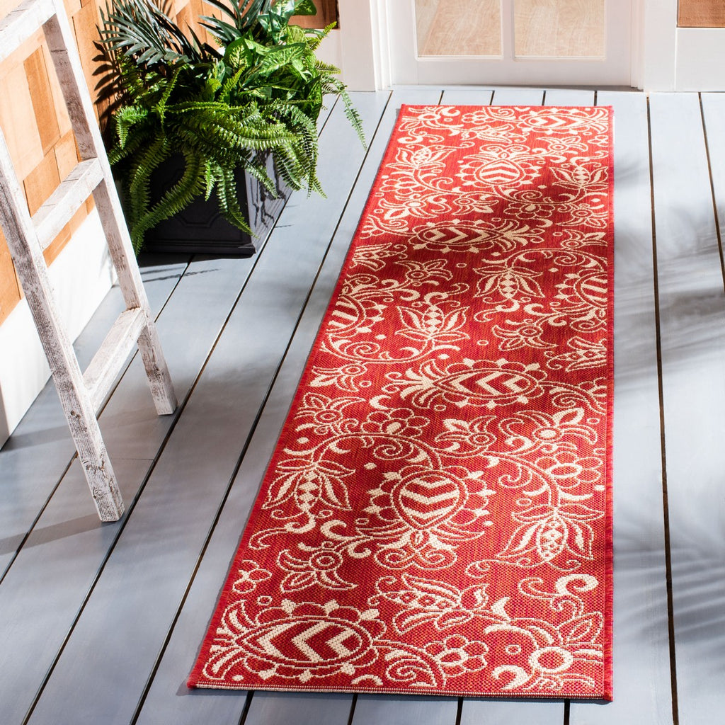 safavieh clearance beach house bhs246q red rug