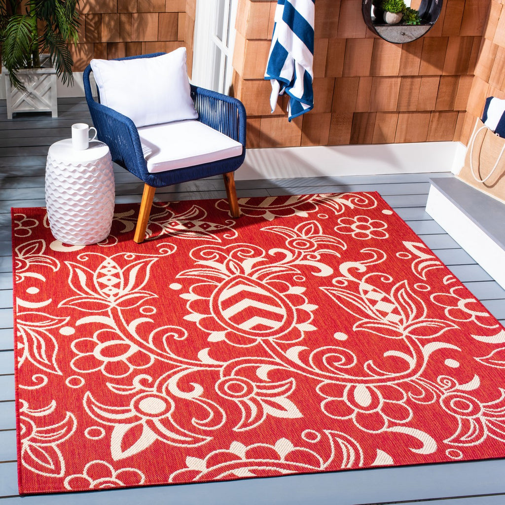 safavieh clearance beach house bhs246q red rug