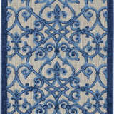 nourison aloha alh21 grey blue rug