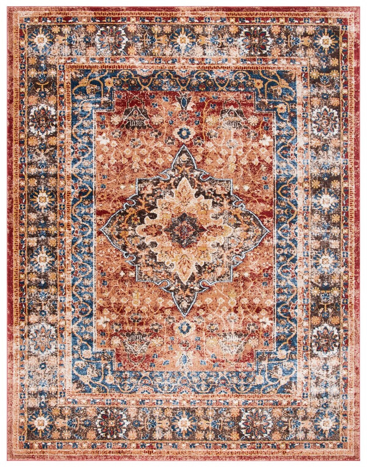 safavieh clearance bijar bij652p rust rug