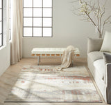 nourison ck005 enchanting ech02 grey rust rug