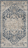 nourison quarry qua08 ivory blue rug