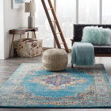 nourison passion psn03 light blue rug