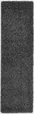 nourison malibu shag msg01 dark grey rug