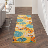 nourison allur alr06 yellow multicolor rug