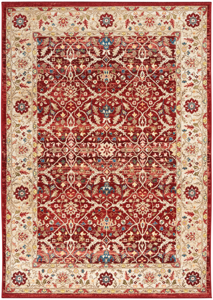 nourison karisma kar03 brick ivory rug