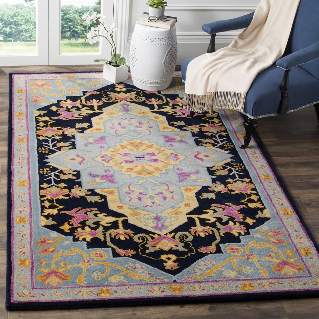 safavieh clearance bellagio blg506c navy blue rug