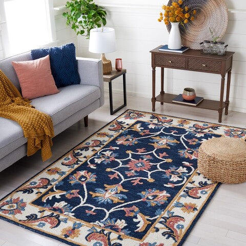 safavieh clearance blossom blm176m blue rug