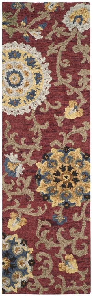 safavieh clearance blossom blm401c red rug