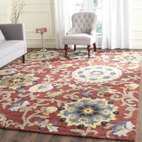 safavieh clearance blossom blm401c red rug