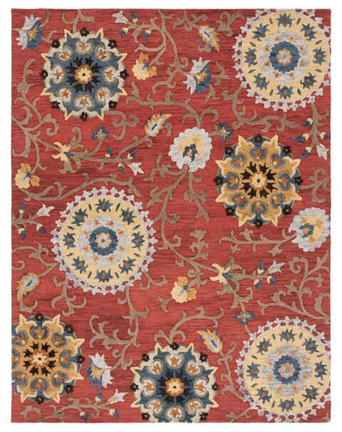 safavieh clearance blossom blm401c red rug