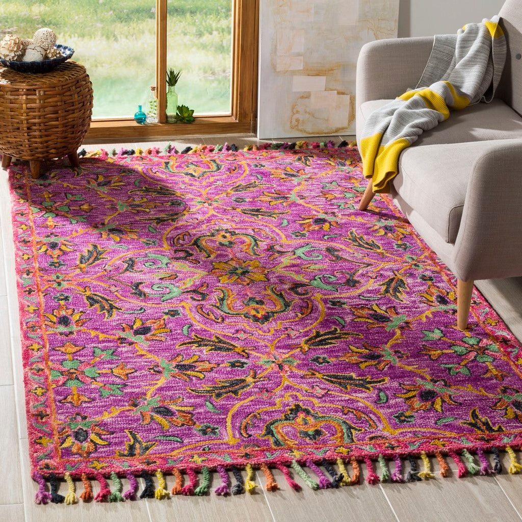 safavieh clearance blossom blm451a purple rug