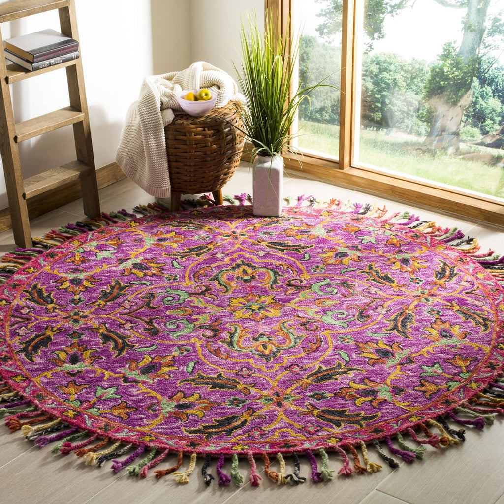 safavieh clearance blossom blm451a purple rug