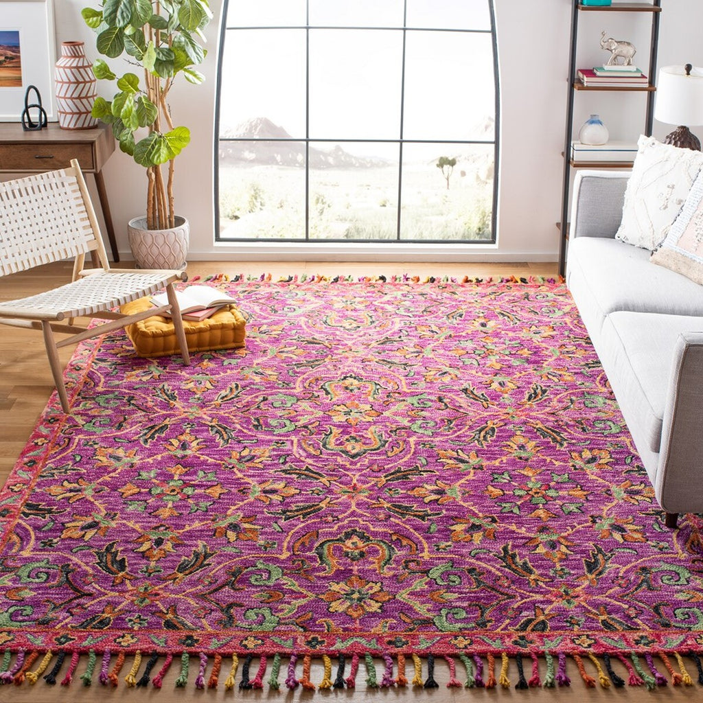 safavieh clearance blossom blm451a purple rug