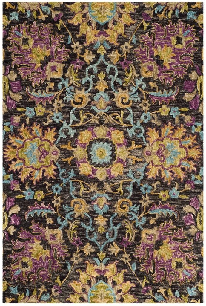 safavieh clearance blossom blm455a charcoal rug