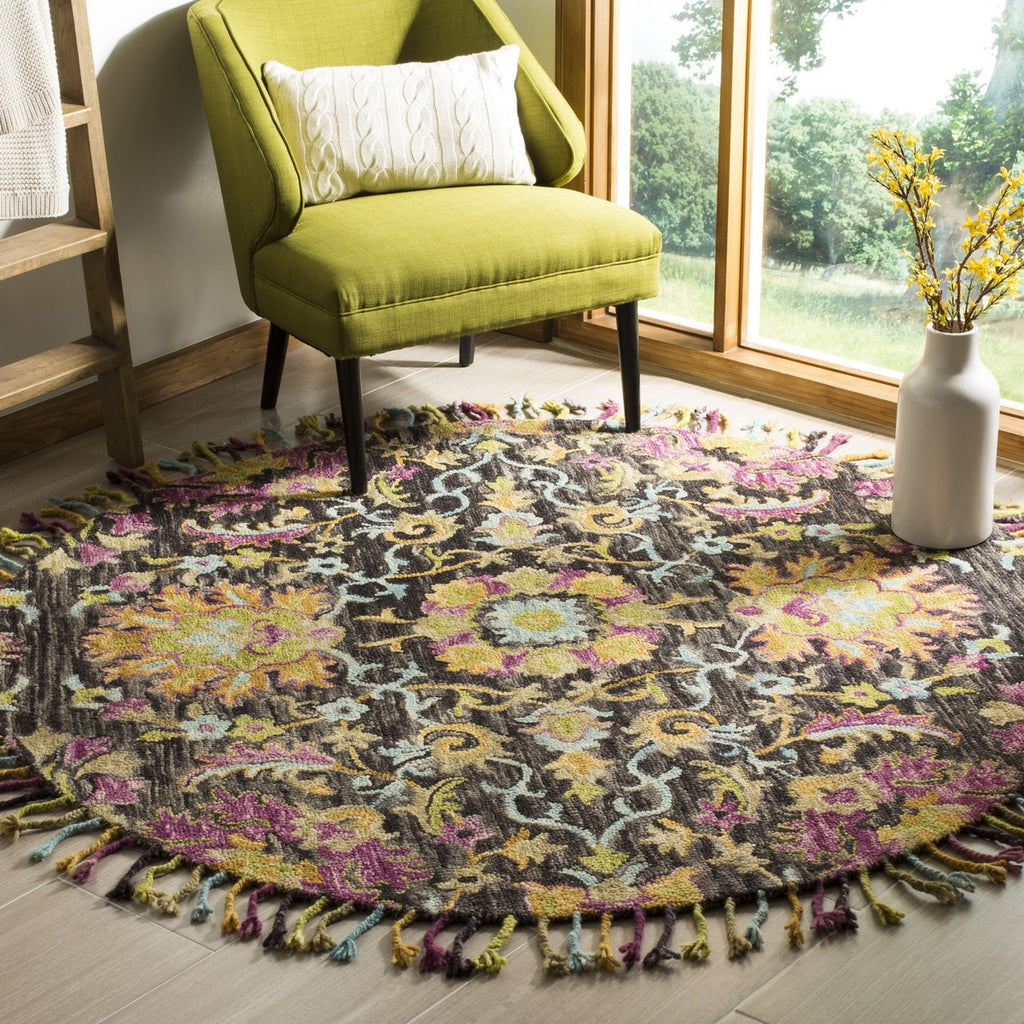safavieh clearance blossom blm455a charcoal rug