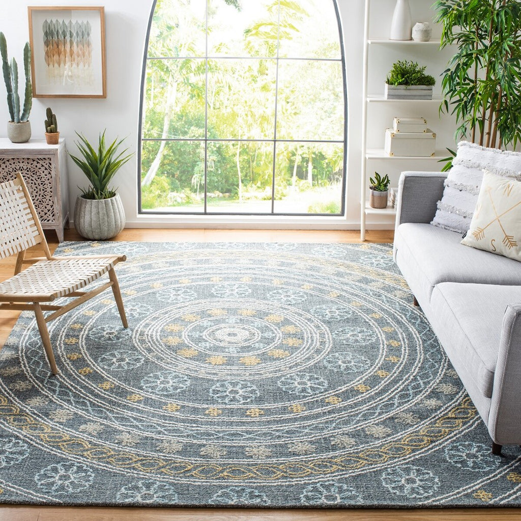 safavieh clearance blossom blm608h charcoal rug