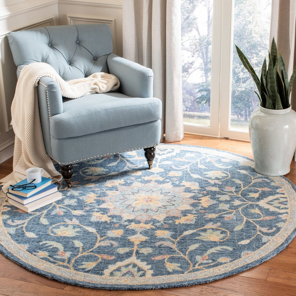 safavieh clearance blossom blm813n navy rug