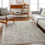 surya berlin blr 2306 light grey rug